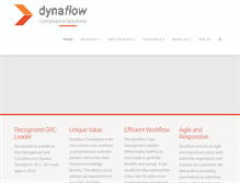 Tablet Screenshot of dynaflow-solutions.com